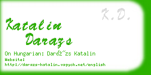 katalin darazs business card